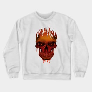 Flame Skull Crewneck Sweatshirt